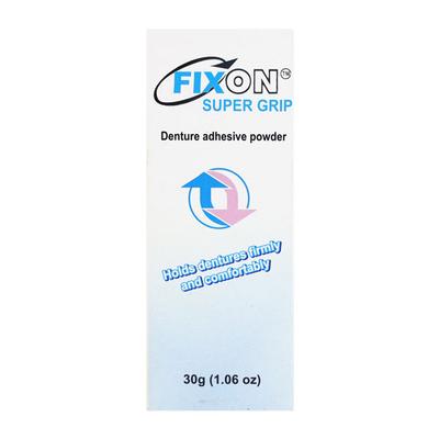 FIXON SUPER GRIP STRAWBERRY FLAVOUR Powder 30gm - Denture Adhesive