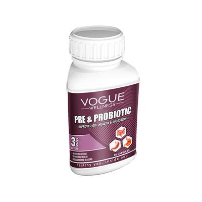 Vogue Wellness Pre & Probiotic Capsule 60's - Digestive Health