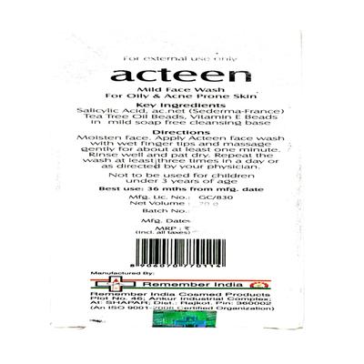 ACTEEN Face Wash 70gm - Acne-Acn