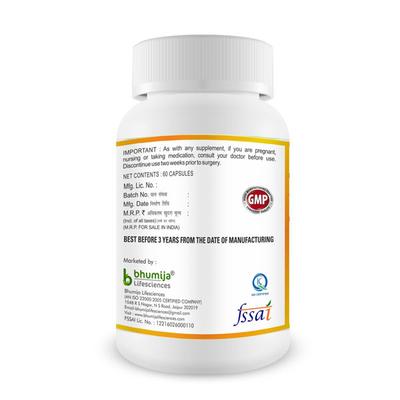 Bhumija Lifesciences Ashvagandha 250 mg Capsule (Pack of 3 x 60's) - Ashwagandha