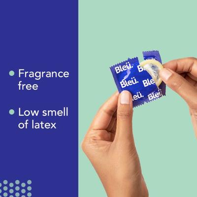 Bleu High Grade Natural Latex Dotted Condoms (Pack of 2 X 8's) - Plain/Flavoured Condoms