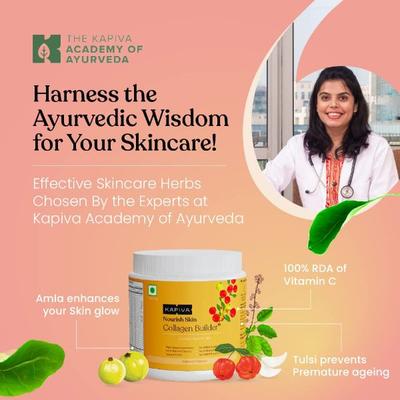 Kapiva Nourish Skin Collagen Builder Powder - Jaljeera 250 gm - Speciality Medicines