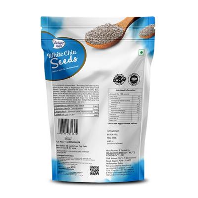 Delight Nuts White Chia Seeds 200 gm - General Health