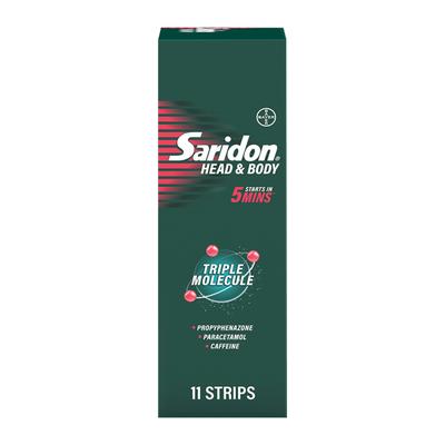 Saridon Head & Body Tablet 10's - Pain Relief Supplement