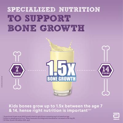 Pediasure 7Plus Health Drink Powder - Vanilla Flavour 200 gm (Refill Pack) - Kids Nutrition