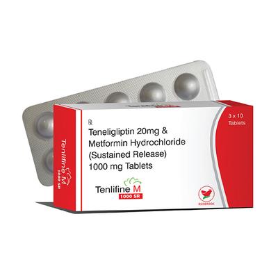 TENLIFINE M SR 1000 Tablet 10's - Diabetes-Ant