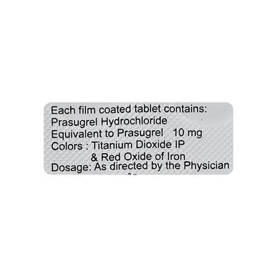 Prasusafe 10mg Tablet 10'S - Blood Clot-Ant