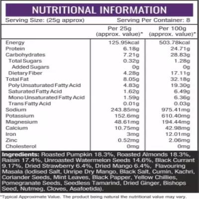 NourishVitals Trail Mix Snacks 200 gm - Nutritional Bars