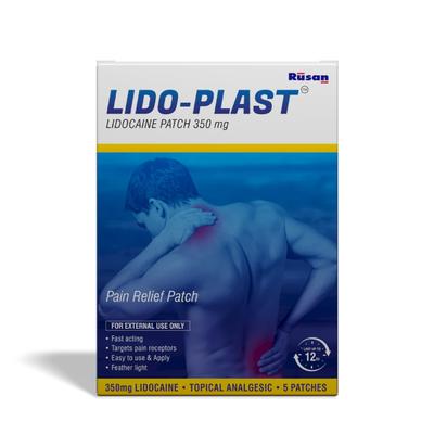 Rusan Lido - Plast Lidocaine Pain Relief Patch (350 mg) 5's - Roll-On/Patch