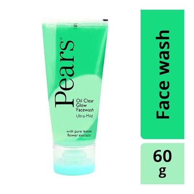 Pears Oil Clear Glow Face Wash 60 gm - Face Wash & Cleansers