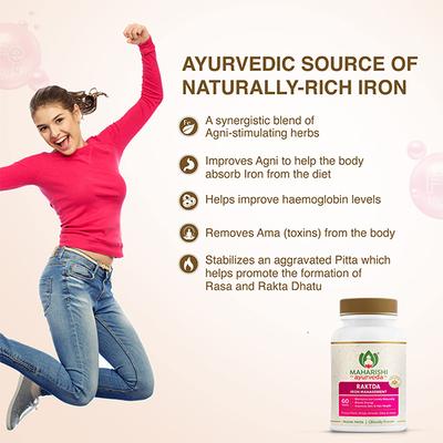 Maharishi Ayurveda Raktda Iron Management Tablet 60's - Speciality Medicines
