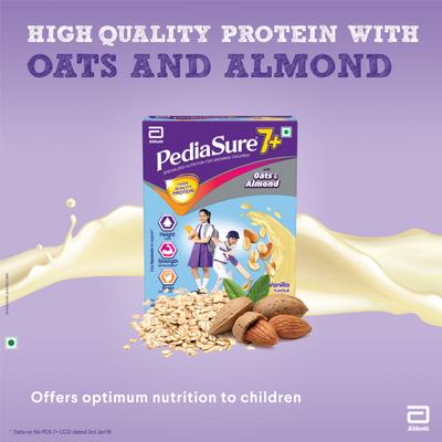 Pediasure 7Plus Health Drink Powder - Vanilla Flavour 200 gm (Refill Pack) - Kids Nutrition