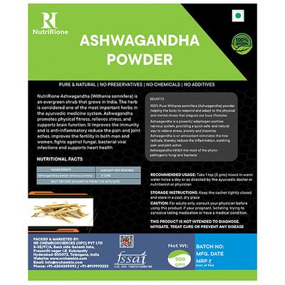 NutriRione Ashwagandha Powder 900 gm - Health Products