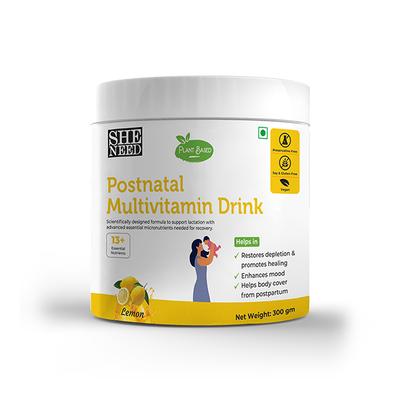 She Need Plant Based Postnatal Multivitamin Drink - Lemon Flavour 300 gm - Multi-Vitamins