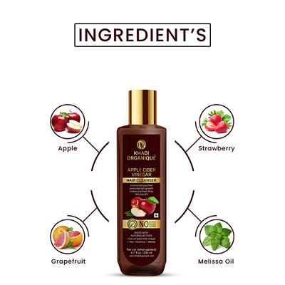 Khadi Organique Hair Cleanser - Apple Cider Vinegar 200 ml - Personal Care (Ayush)