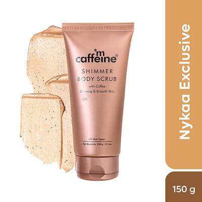 Mcaffeine Shimmer Body Scrub with Coffee for Smooth and Glowing Skin Limited Edition 150 gm - Scrubs & Exfoliants