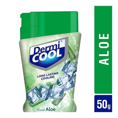 Dermicool Prickly Heat Talcum Powder - Fresh Aloe 50 gm - Talcum Powders