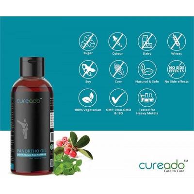 Cureado Panortho Pain Relief Oil 100 ml - General Health