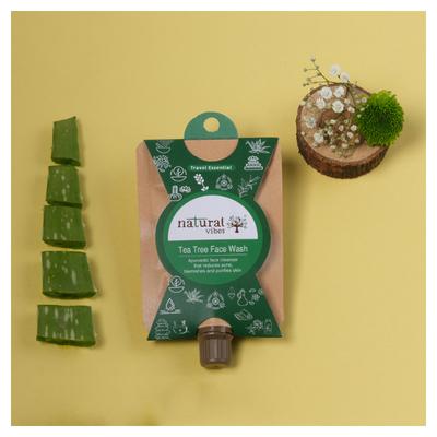 Natural Vibes Ayurvedic Tea Tree Face Wash 30 ml - Face Wash & Cleansers