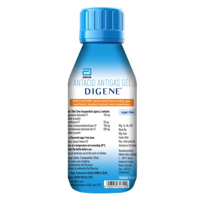 Digene Acidity & Gas Relief Gel - Orange Flavour 450 ml - Acidity