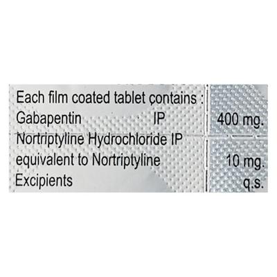 GABATIL NT 400mg Tablet 10's - Neuropathic Pain-Dru