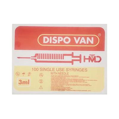 Dispovan Syringe 3 ml 100's (N) - Syringes And Needles