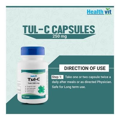 HealthVit Tul-C 250 mg Capsule 60's - Vitamin C