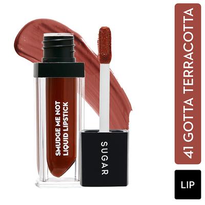 SUGAR Cosmetics Smudge Me Not Liquid Lipstick - 41 Gotta Terracotta (Burnt Orange) 4.5 ml - Liquid Lipsticks