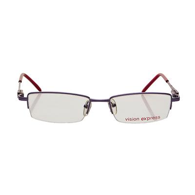 Vision Express 48945 Purple Rectangle Eyeglasses (Including Anti-Reflective Coating Lens) 1's - Wearables Eye Glasses