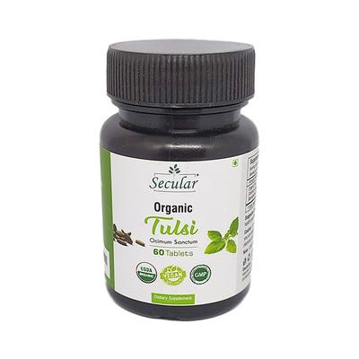 Secular Organic Tulsi Tablet 60's - Pure Herbs