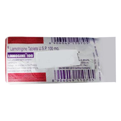 LAMOGINE 100mg Tablet 10's - Epilepsy/Convulsion-Ant