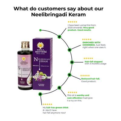 Kerala Ayurveda Neelibringadi Keram Hair Oil 200 ml - Personal Care (Ayush)