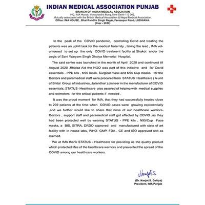 Status N95 Cup Face Mask - White (Pack of 10) - Face Mask