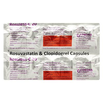 Rosuless 20mg Tablet 10'S - High Cholesterol-Dys
