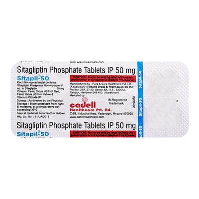SITAPIL 50 Tablet 10's - Diabetes-Ant