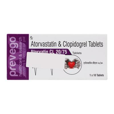 ATORVATIN CL 20/75 Tablet 10's - High Cholesterol-Dys