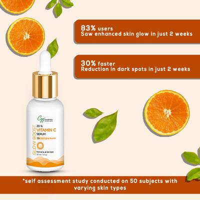 CGG Cosmetics Vitamin C 20%- Hyaluronic Acid- & Glutathione Facial Serum 30 ml - Face Serum