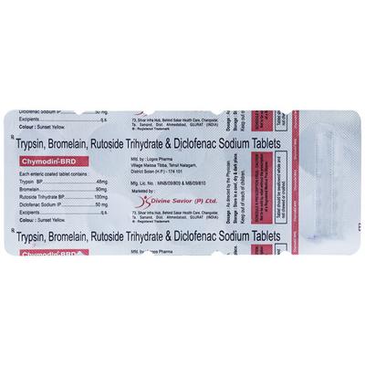 CHYMODIN BRD Tablet 10's - Pain relief-Ant