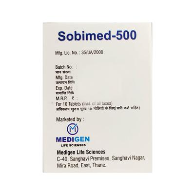 SOBIMED 500 Tablet 10's - Ulcer/Reflux/Flatulence-Aaa