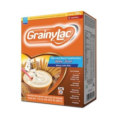Grainylac (6+ Months) Wheat with Milk Powder 300 gm - Baby And Infant Supplements