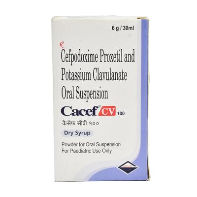 CACEF CV 100 Dry Syrup 30ml - Bacterial Infections-Cep
