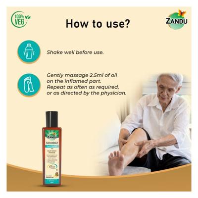 Zandu Seniorz Dual Action Pain Relief Oil 200 ml - Pain Relief (Ayush)
