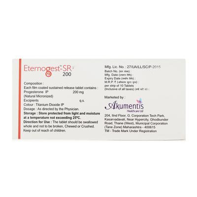 Eternogest SR 200mg Tablet 10'S - Hormonal Therapy-Oes