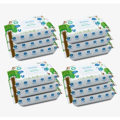 AroKleen Clean & Protect Baby Wipes - Aloe Vera Extract & Vitamin E (Pack of 12 x 72's) 1's - Diapers & Wipes