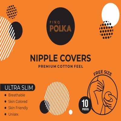 Pinq Polka Premium Cotton Feel Nipple Covers 10's - Breast Pads & Shields