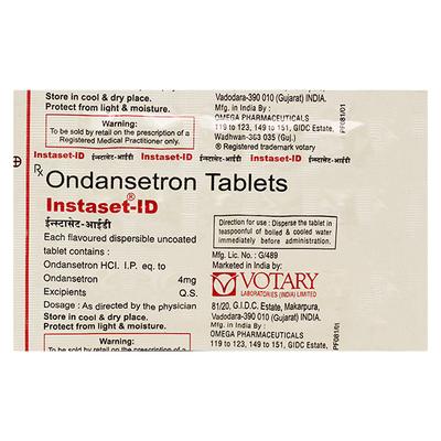 INSTASET ID Tablet 15's - Vomitting/Emesis-Ant