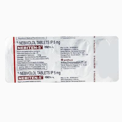 Nebiten 5mg Tablet 10'S - Hypertension-Bet