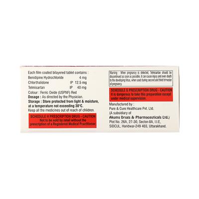 Benitowa Trio 4/40/12.5mg Tablet 10'S - Hypertension-Ana