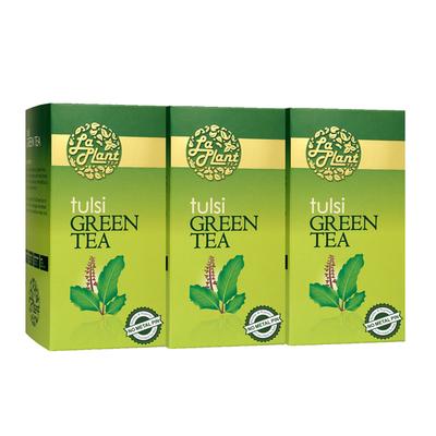 LaPlant Green Tea Bags - Tulsi (Pack of 3 x 25's) - Teas