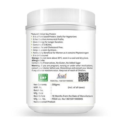 Natures Velvet Soy Protein Powder 1000 gm - Health Products